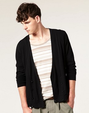 ASOS Double Breasted Jersey Cardigan