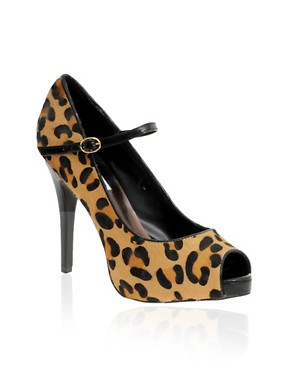 Steve Madden Platform Leopard Peep Toe Shoes