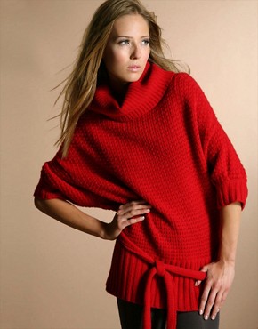 Full Circle Roll Neck Batwing Oversized Knit