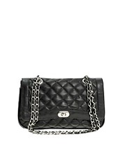 ASOS Quilted Double Chain Lock Shoulder Bag in the style of Lauren Conrad