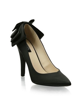 ASOS Bow Back Satin Court Shoes