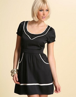 ASOS Contrast Piped Dress