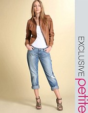 ASOS PETITE Exclusive Turn Up Boyfriend Jean in the style of Katie Holmes