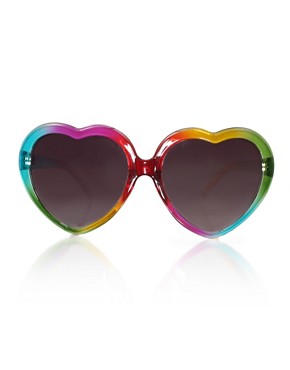 ASOS Multi Coloured Heart Sunglasses