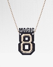 Anna Lou Black & Gold Magic 8 Necklace