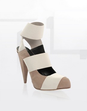 Acne Suede Elastic Strapped Heeled Shoes