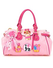 Pauls Boutique Loves Barbie Customised Badge Padlock Bag