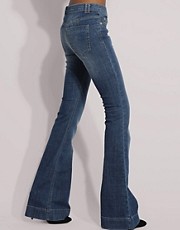 ASOS Joni Mid Blue Kickflare Jeans