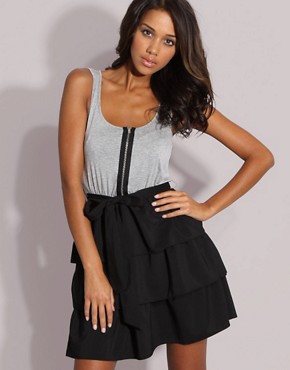 ASOS Frill Tiered 2 In 1 Dress
